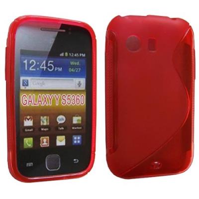 Housse S-Line Rouge pour Galaxy Y S5360