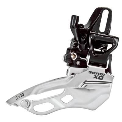 Sram 401000052 dérailleur x.0, 3 x 10 vitesses (noir argent)