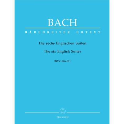 Partitions classique BARENREITER BACH J.S. - THE SIX ENGLISH SUITES BWV 806-811 - CLAVECIN Clavecin