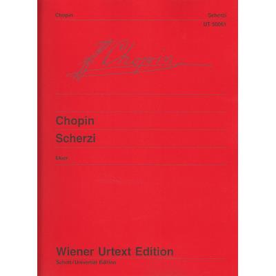 Partitions classique WIENER URTEXT EDITION CHOPIN F. - SCHERZI - PIANO Piano
