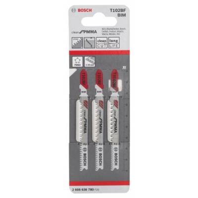 Lame De Scie Sauteuse Bosch 2608636780 Lot De 3 Lames pour Scie Sauteuse T 102 Bf
