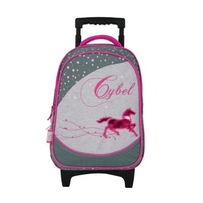 Sac à dos à roulettes Cybel Cheval Gris Foncé
