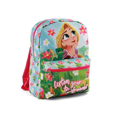 Karactermania Rapunzel Listen Sac à Dos Réversible 2 en 1 enfants, 31 cm, Green