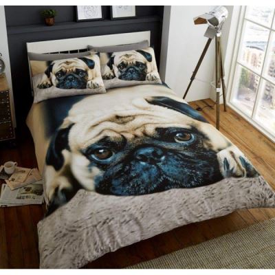 Chien Bulldog - Parure de Lit - Housse de Couette