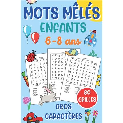 Mots mêlés enfants 6-8 ans: 200 puzzles amusants en gros