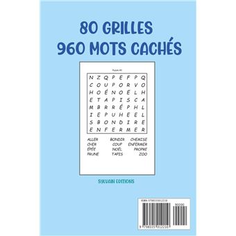 Mots Meles Enfants 6 à 8 ans: 100 Puzzles Amusants en Gros Caractère à  résoudre, + 900 Mots Mêlés