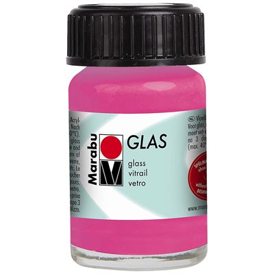 Marabu glas peinture pour verre, 15 ml rose