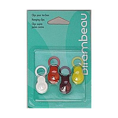 Clips plastique de 4 couleurs pour Torchons *