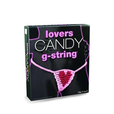 String en bonbon femme comestibles avec coeur rouge