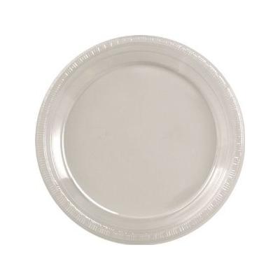 20 GRANDES ASSIETTES EN PLASTIQUE BLANC 23CM
