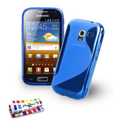 Coque Souple ORIGINALE Ultra Fine Bleu , Le S, Premium de MUZZANO pour SAMSUNG GALAXY ACE 2