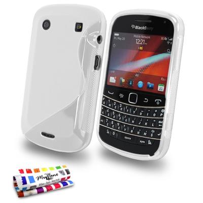 Coque Souple ORIGINALE Ultra Fine Blanc , Le S,  Premium de MUZZANO pour BLACKBERRY 9930