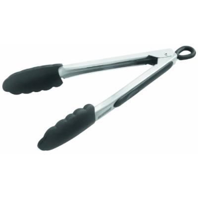 LEIFHEIT PROLINE PINCE DE BARBECUE INOX/SILICONE ARGENT/NOIR 23 CM