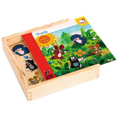 Bino 13732 jeu éducatif de 40 pièces chaque chose à sa place, petite taupe, ombres
