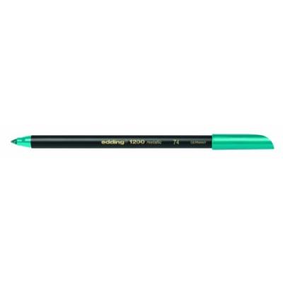 EDDING E-1200 LOT DE 10 FEUTRES DE COLORIAGE AVEC POINTE CALLIGRAPHIQUE 1 À 3 MM VERT MÉTALLISÉ