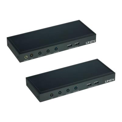 LINDY CAT5 KVM Extender with Dual VGA, USB & Audio - KVM-uitbreider
