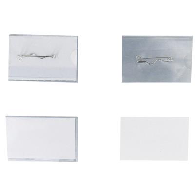 Badge Avec Epingle 54x90mm En Pvc - Boite De 50