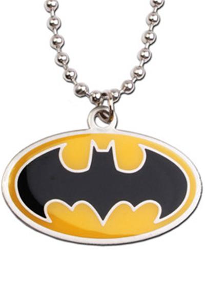 BATMAN - Marvel - Pendentif avec chaînette Yellow Logo