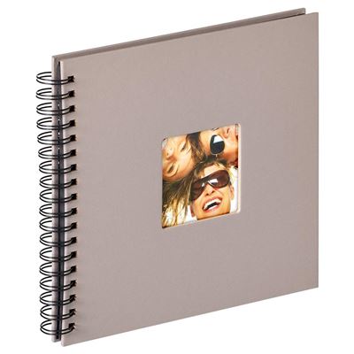 Album photo walther design, papier texturé, gris, 26 x 25 x 3 cm