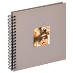 Album photo walther design, papier texturé, gris, 26 x 25 x 3 cm