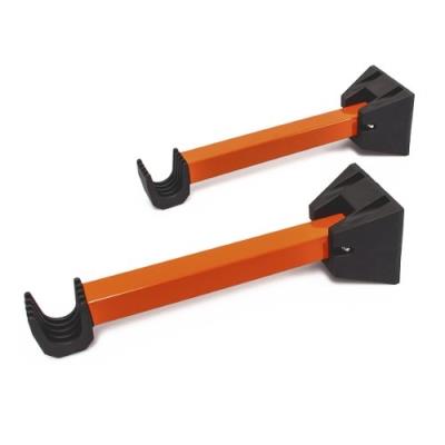 Relaxdays supports murales pliables pour vélo orange lot de 2