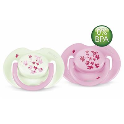 PHILIPS AVENT - SCF17218 - 2 SUCETTES DÉCORÉES - SILICONE - 0-6 MOIS - SANS BPA