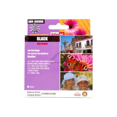 ActiveJet ABR-1000BK - zwart - gereviseerd - inktcartridge (alternative for: Brother LC1000BK, Brother LC970BK)