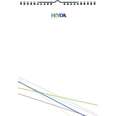 Heyda kreativkalender weiß a4 immerwährender kalender 2070471