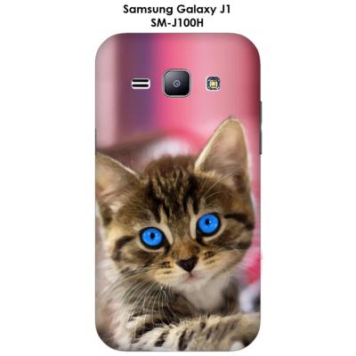 Coque Samsung Galaxy J1 - SM-J100H Chaton-1