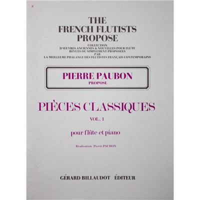 Pièces classiques Volume 1 - Pierre Paubon - Flûte et piano