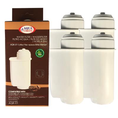 Cartouche Filtrante Bosch Aqk01 Aquacrest Remplace Intenza Brita Lot De 4