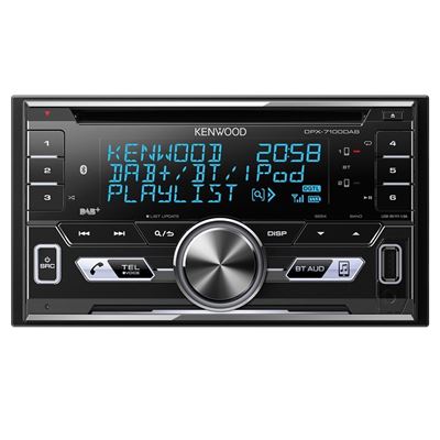 Kenwood Dpx De 7100dab De Récepteur Double Din Avec Ipod De Contrôle/bluetooth Mains Libres Et Tuner Dab + Noir