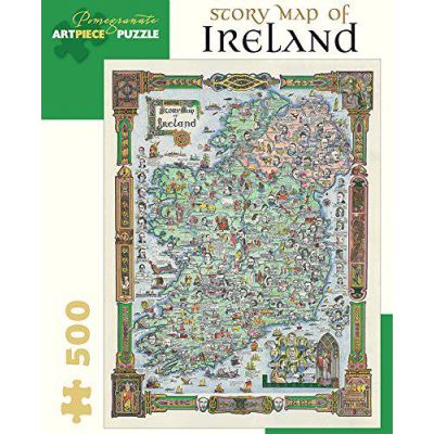 INCONNU Story Map of Ireland 500-piece Jigsaw Puzzle - [Version Originale] 