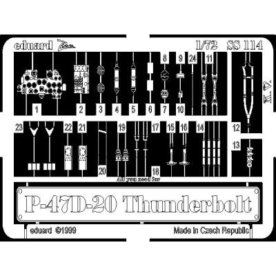 MAQUETTE P47 D20 THUNDERB.EDUARD 1/72 SS114