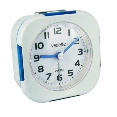 Vedette - vr10030 - réveil - quartz analogique - trotteuse silencieuse - sonnerie intermittente - eclairage - alarme répétition