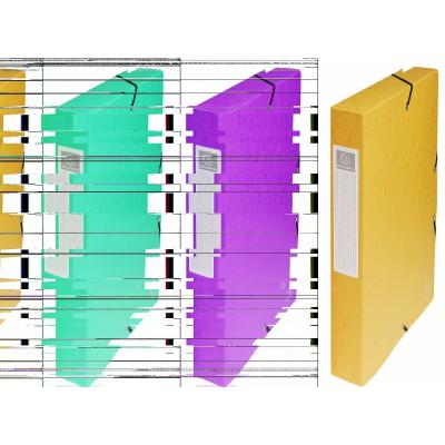 Boîte de classement EXABOX en carte lustrée Nature Future® - Dos de 40mm - 24x32cm pour A4 Rouge