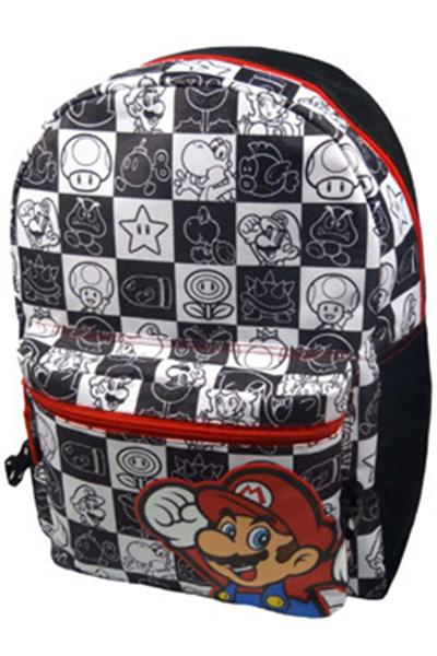 Super Mario Bros. sac à dos Black/White