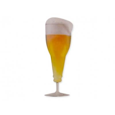 Verre à bière forme bouteille renversée shooter insolite recipient fete