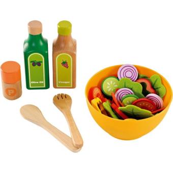 Hape Cuisine Set De Salade Jouet En Bois Enfant 3 Ans Jeu Dimitation Dinette