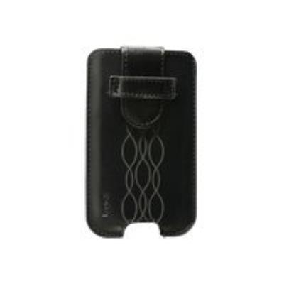 Logic3 Leather Pocket - Beschermhoes voor mobiele telefoon - leer - voor Apple iPhone 4