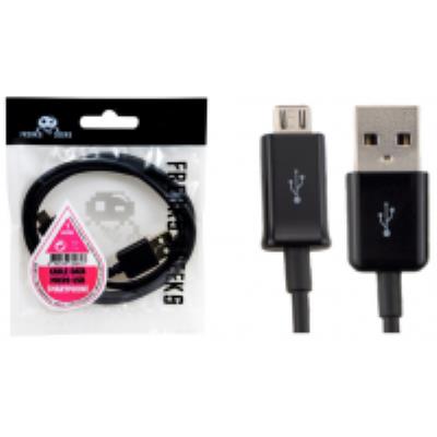 Câble data Micro USB universel 1m noir