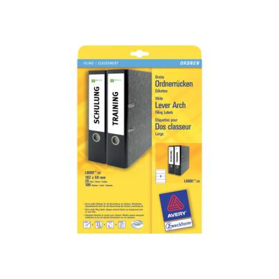 Avery L6061 - labels bestandmappen - 100 stuks