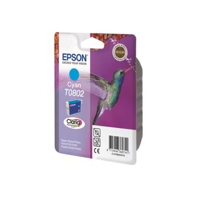 Epson T0802 - cyan - originale - cartouche d'encre