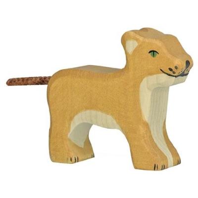 HOLZTIGER - 80141 - FIGURINE - LION, PETIT, DEBOUT