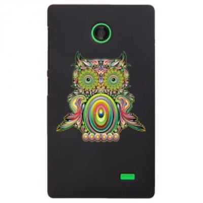 Coque rigide pour Nokia X avec impression Motifs chouette psychédélique
