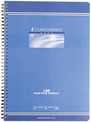 Hamelin - Cahier Reliure Integrale 180p A4 5x5 70g
