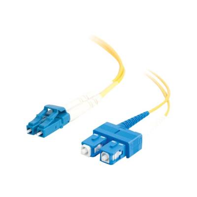 C2G LC-SC 9/125 OS1 Duplex Singlemode PVC Fiber Optic Cable (LSZH) - verbindingskabel - 10 m - geel