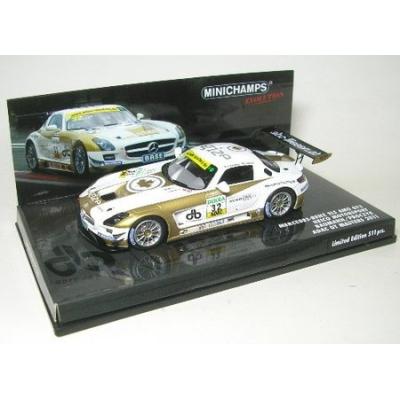 MINICHAMPS - 437110392 - VÉHICULE MINIATURE - MERCEDES BENZ SLS AMG GT3 HEICO MOTORSPORT ADAC GT MASTERS 2011 - ECHELLE 1:43