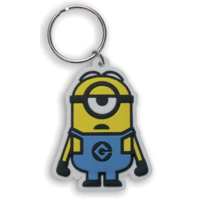 Les Minions - Porte-clés caoutchouc Minion Stuart 6 cm