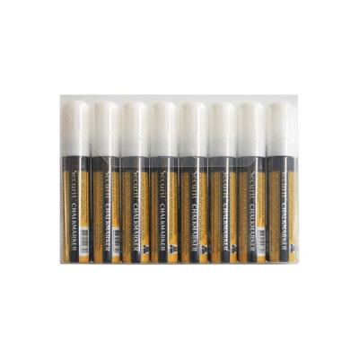 8 feutres craie 7-15mm blanc